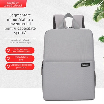 Rucsac pentru camere DSLR și Mirrorless, Unisex, Dublu strat, Corduroy