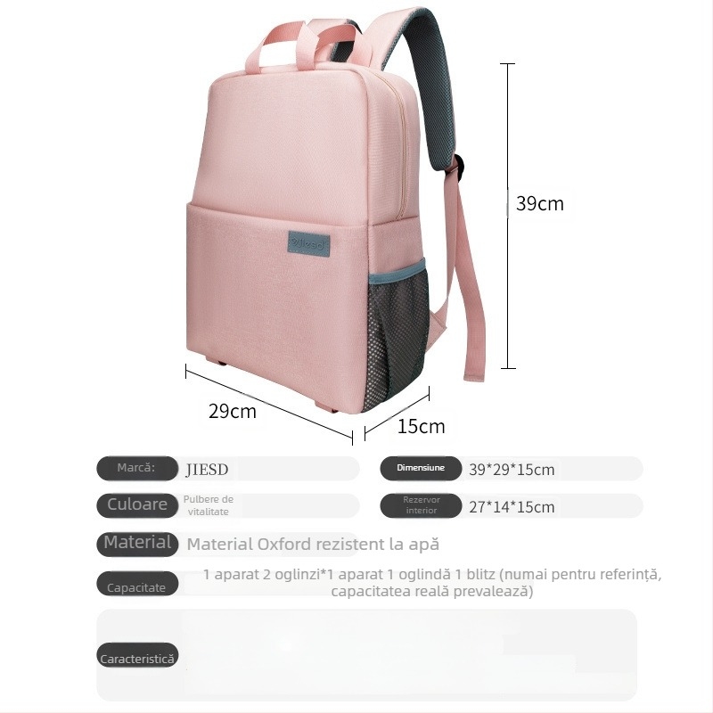 Rucsac pentru camere DSLR și Mirrorless, Unisex, Dublu strat, Corduroy