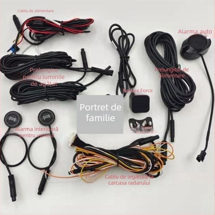 Sistem de monitorizare a unghiurilor moarte pentru motocicletă, asistență la schimbarea benzii, radar cu 4 canale și afișaj digital