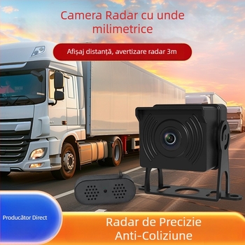DN02 Cameră de mers înapoi, 1080P AHD, 12V, unghi reglabil 45°, pentru camioane, vehicule comerciale și utilaje de construcții