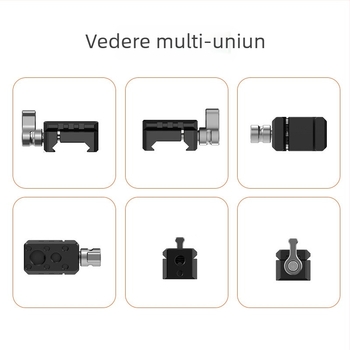 Accesorii pentru cameră: piesă de extindere din aliaj de aluminiu, montaj Arri 1/4 și 3/8, instalare universală, compatibilitate universală (Aliaj din aluminiu, instalare universală, compatibilitate universală, 26 g)
