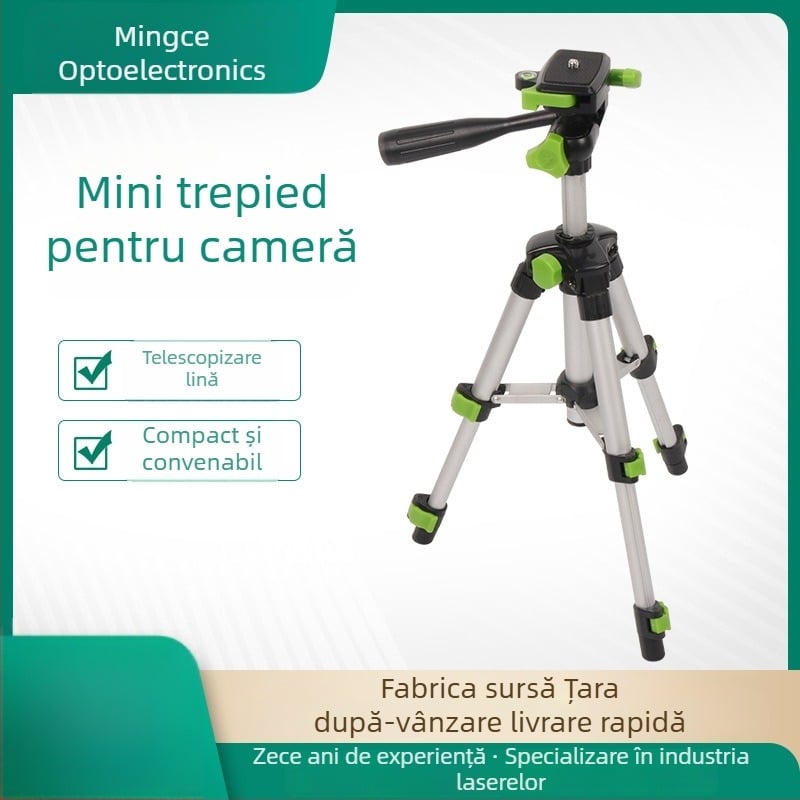 Trepied Mingjing S11050F cu 3D PTZ, aliaj de aluminiu, capacitate de încărcare 6-10 kg