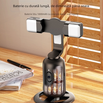 Vernon Gimbal pentru telefon, pan-tilt 360° cu urmărire automată pentru streaming live – corp ABS, 320 g, utilizare imediată