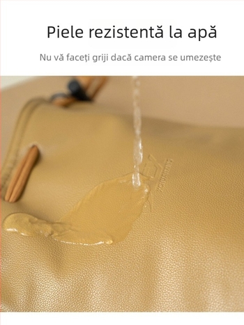 Geantă pentru cameră fără oglindă, impermeabilă PU, stil pe umăr, căptușită PU, pentru un singur corp de aparat