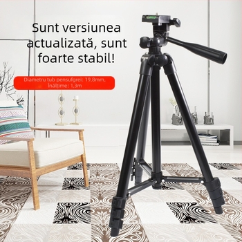 Traveler T-50 Trepied cu 4 secțiuni, aliaj de aluminiu, gimbal 3D, încărcare până la 2 kg, greutate 0,47 kg
