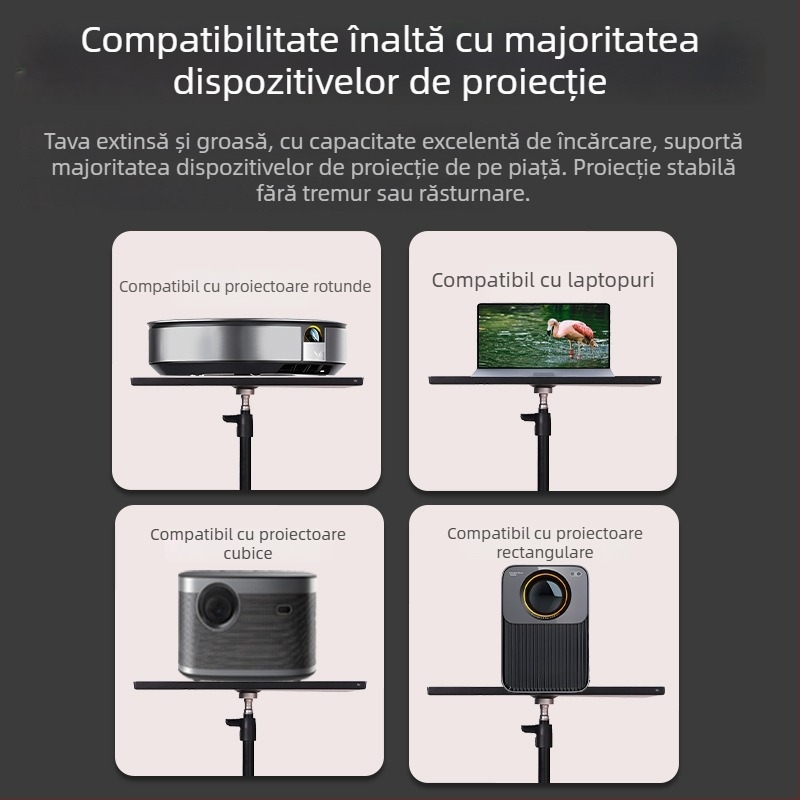 Trepied pentru cameră, monitor și proiector — desktop și podea, aliaj de aluminiu, sarcină 2–5 kg, 3D PTZ