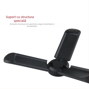 Pocket3 Mini Trepied pentru Camere de Acțiune și Telefoane Mobile — Stabilizator Gimbal Portabil pentru Desktop; Material: nylon + fibră; Capacitate de încărcare până la 2 kg; Greutate 50 g; Design cu 1 secțiune.