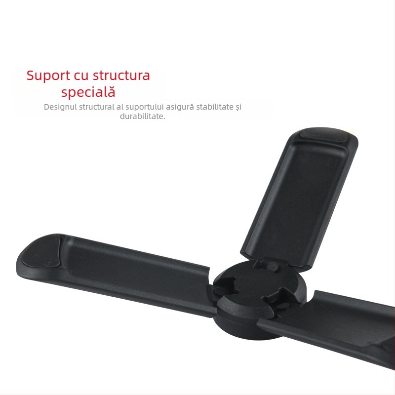 Pocket3 Mini Trepied pentru Camere de Acțiune și Telefoane Mobile — Stabilizator Gimbal Portabil pentru Desktop; Material: nylon + fibră; Capacitate de încărcare până la 2 kg; Greutate 50 g; Design cu 1 secțiune.