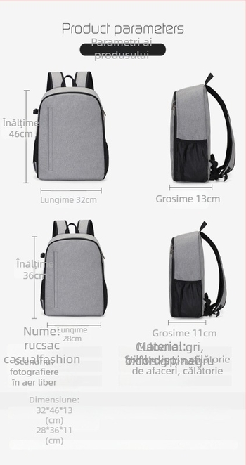 Geantă pentru aparat SLR – rucsac, nylon, unisex, geantă de fotografie