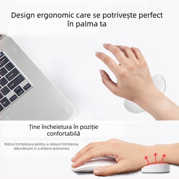 Padă de încheietură pentru birou – silicon, anti-alunecare, impermeabil, ușor de curățat; model Q8, aproximativ 40 g, cu o singură față