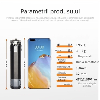 Trepied pentru cameră de birou - Lazy man bracket, aliaj de aluminiu, suport pentru personalizare, stil general