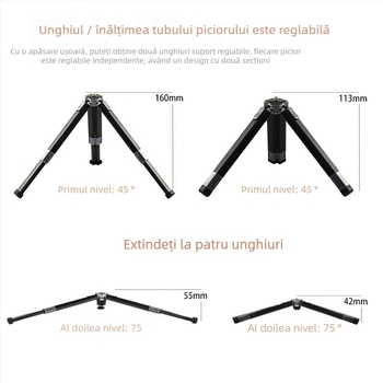 Trepied pentru cameră de birou - Lazy man bracket, aliaj de aluminiu, suport pentru personalizare, stil general