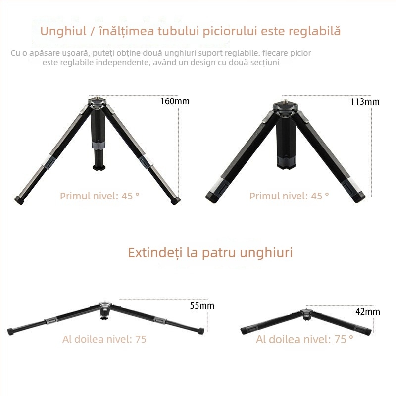 Trepied pentru cameră de birou - Lazy man bracket, aliaj de aluminiu, suport pentru personalizare, stil general