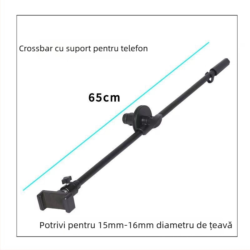 Set Tripod și Gimbal pentru telefon și microfon – gimbal cu cap sferic, aliaj aluminiu-magneziu, încărcare 2–5 kg, model fp001