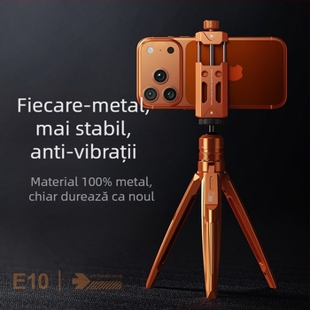 Suport de fotografie de sus, aliaj de aluminiu, trepied pliabil și portabil pentru camere fără oglindă și smartphone, stabilizare anti-vibrații