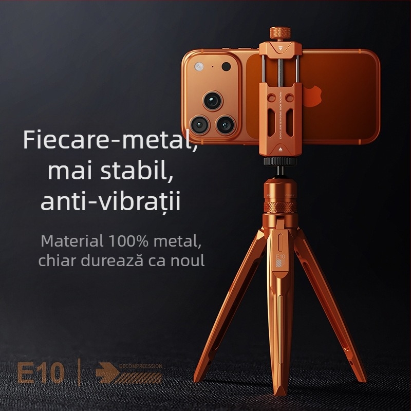 Suport de fotografie de sus, aliaj de aluminiu, trepied pliabil și portabil pentru camere fără oglindă și smartphone, stabilizare anti-vibrații