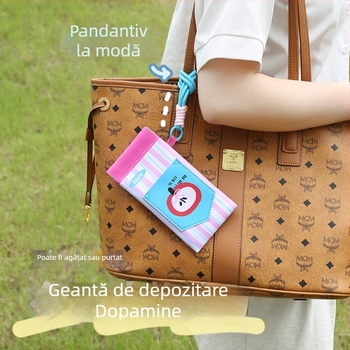 Pungă pentru ochelari cu atașament la gât și buzunar pentru card, husă portabilă din PU pentru ochelari, unisex, respirabilă, ultra-ușoară