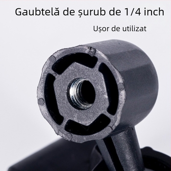 Accesoriu bracket Pipe pan/tilt pentru telefoane mobile, montaj 1/4 inch, material plastic, pentru streaming live, personalizabil