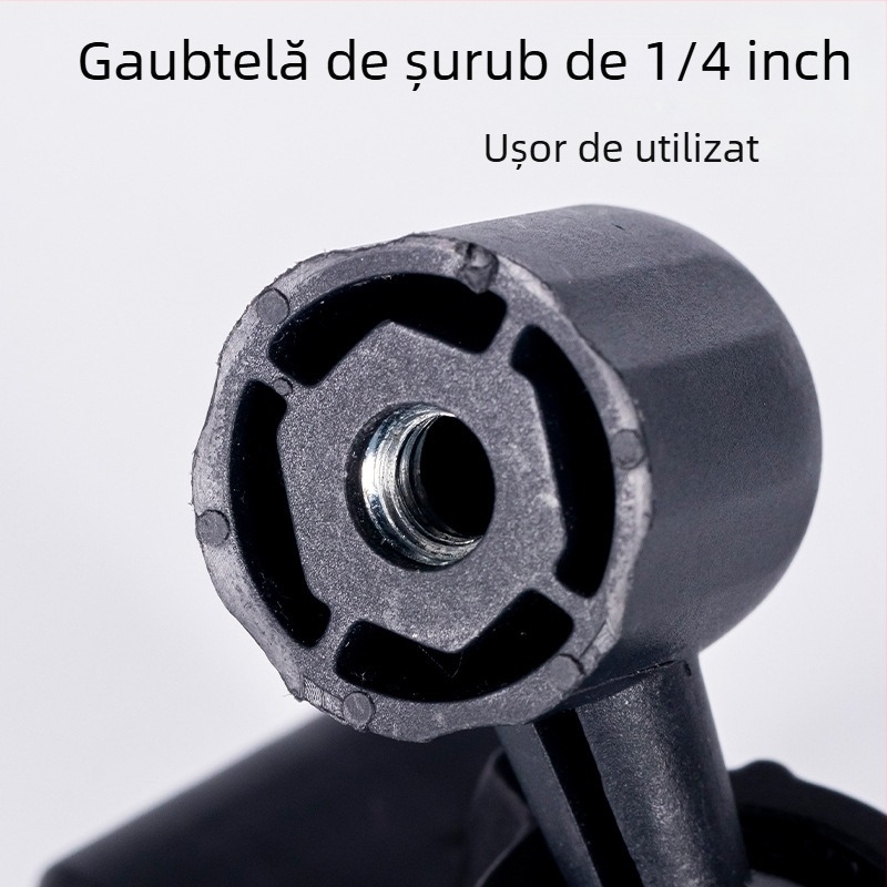 Accesoriu bracket Pipe pan/tilt pentru telefoane mobile, montaj 1/4 inch, material plastic, pentru streaming live, personalizabil