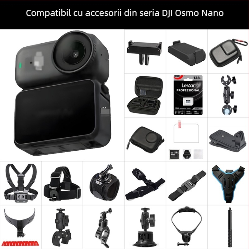 Bază magnetică cu eliberare rapidă pentru camerele DJI Osmo Action (Action 5 Pro / 4 / 3)