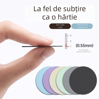 Suport auto pentru telefon cu placă magnetică - ultra-subțire placă magnetică (Time • aliaj • Primăvara 2018 • Unisex)
