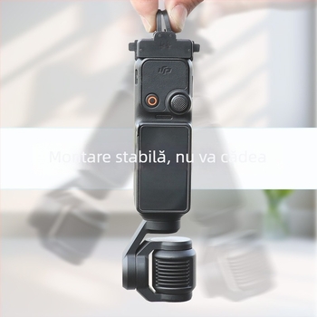 Kit suport fixare cu eliberare rapidă pentru Osmo Pocket 3, set suport pentru trepied de birou; model OP3-AD824; material: plastic și aliaj de aluminiu