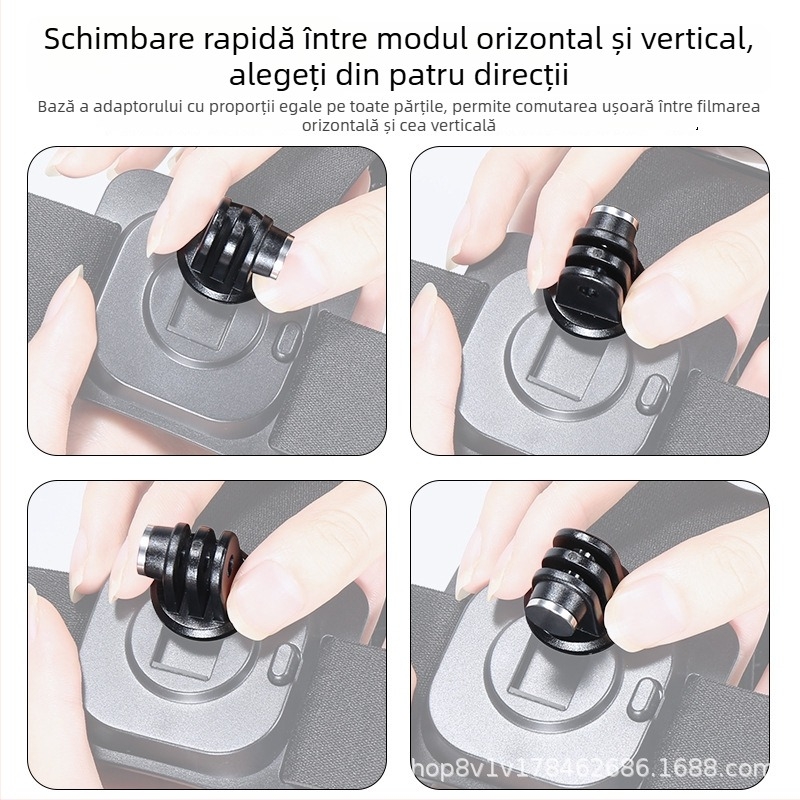 Bandă JD-02 pentru camerele de acțiune, compatibilitate universală, material textil elastic + PC, logo personalizabil