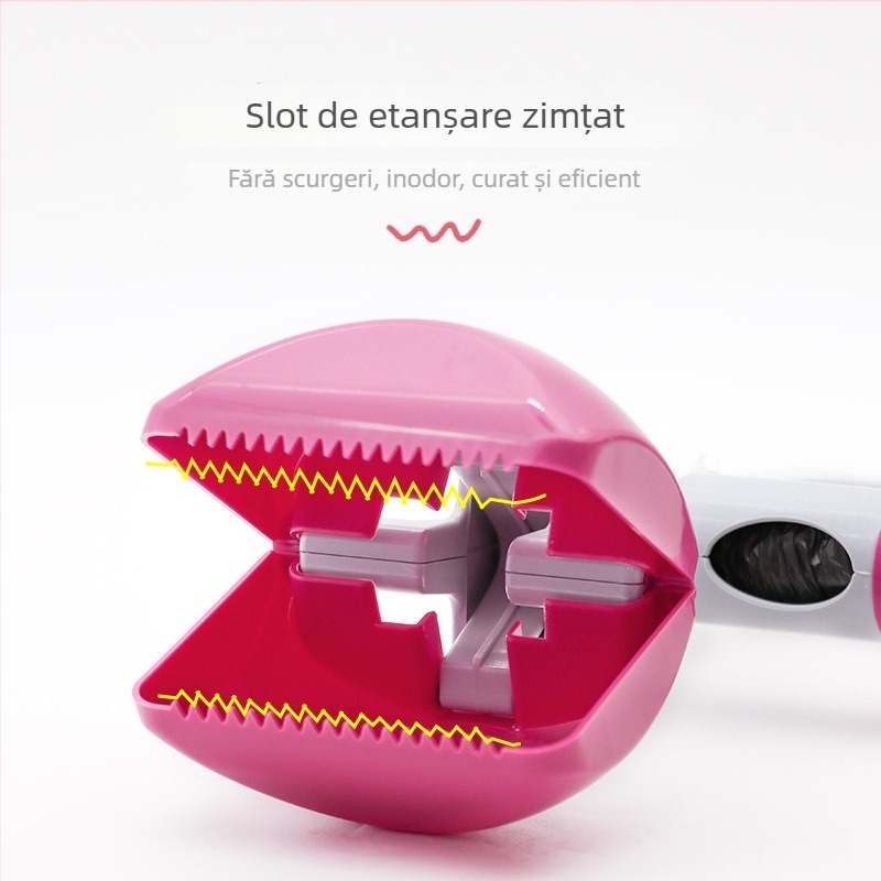 Colector de fecale pentru câini, două în unu, cu sac de deșeuri încorporat — Dimensiune mare