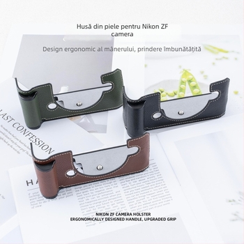 Geantă pentru cameră fără oglindă cu curea crossbody, husă protecție din microfibră, căptușeală din microfibră, pentru depozitare acasă, primăvara 2025