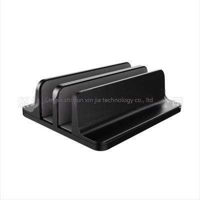 Suport vertical din aliaj de aluminiu pentru notebook/PC, cu răcire și două sloturi pentru carduri