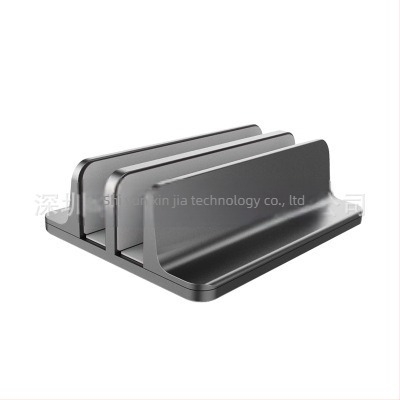 Suport vertical din aliaj de aluminiu pentru notebook/PC, cu răcire și două sloturi pentru carduri