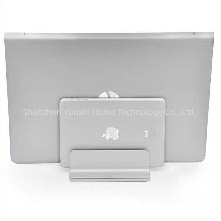 Suport vertical din aliaj de aluminiu pentru notebook/PC, cu răcire și două sloturi pentru carduri