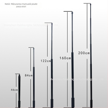 Selfie stick PAISD pentru Insta360, aliaj de aluminiu, compatibil cu modelele generale, potrivit pentru camere sportive