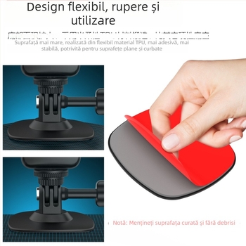 Adaptor universal de suport pentru cască din TPU pentru DJI Action / GoPro – GP383, 22 g, imprimare logo disponibilă