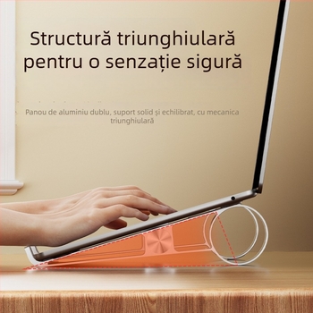 Suport pentru laptop, aliaj de aluminiu, detașabil și portabil, universală compatibilitate, înălțime reglabilă pentru răcire la birou