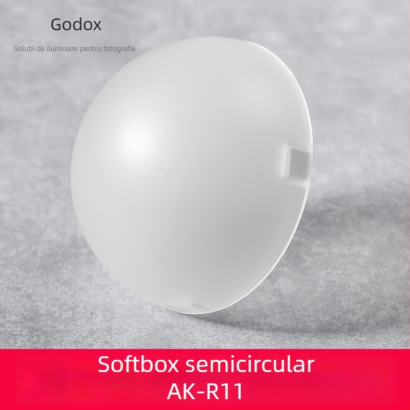 Difuzor de lumină moale AK-R1 pentru camera V1 – iluminare de umplere semi-circulară portabilă – God bull