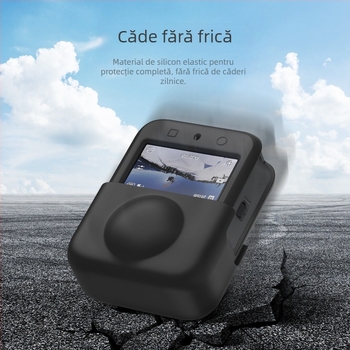 Husă din silicon cu capac pentru obiectiv pentru DJI Osmo 360 – protecție împotriva căderilor, rezistentă la uzură și la zgârieturi