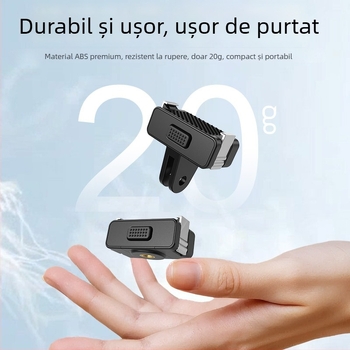 Sheingka Bază magnetică cu eliberare rapidă pentru DJI Action3/4/5 Pro – Plastic + componente metalice; Include suport magnetic