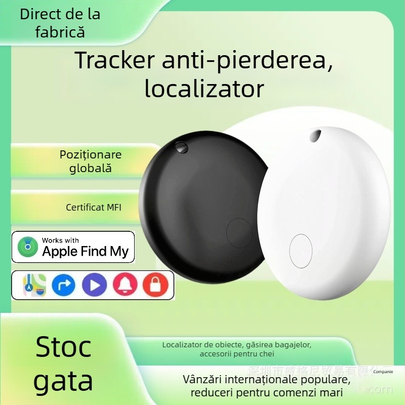 Localizator GPS pentru animale de companie, versiune Android Google, Bluetooth tracker, compatibil cu iOS, carcasă ABS