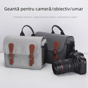 Geantă pentru aparat foto Zhenfenghe – impermeabilă, extrem de ușoară, reduce greutatea; compatibilă cu camere DSLR și mirrorless, material Oxford