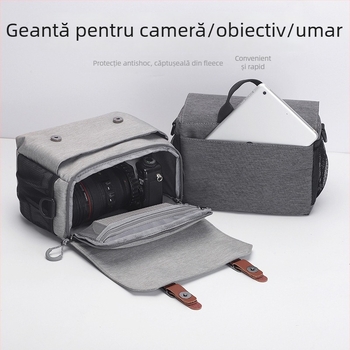 Geantă pentru aparat foto Zhenfenghe – impermeabilă, extrem de ușoară, reduce greutatea; compatibilă cu camere DSLR și mirrorless, material Oxford