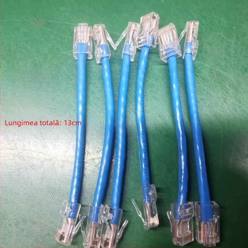 Cablu de rețea Cat5e cu capete duale pentru calculator și router, utilizare interioară/exterioară pentru monitorizare