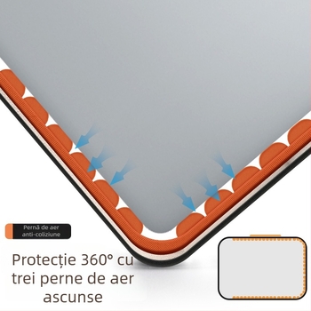 Geantă pentru laptop de 16 inch, cu curea de umăr crossbody, căptuțită la interior, antișoc și rezistentă la căderi pentru laptop de 14 inch