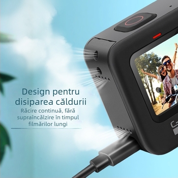 GoPro HERO8-11 ABS plastic capac lateral de răcire reîncărcabil și capac lateral pentru baterie – accesoriu