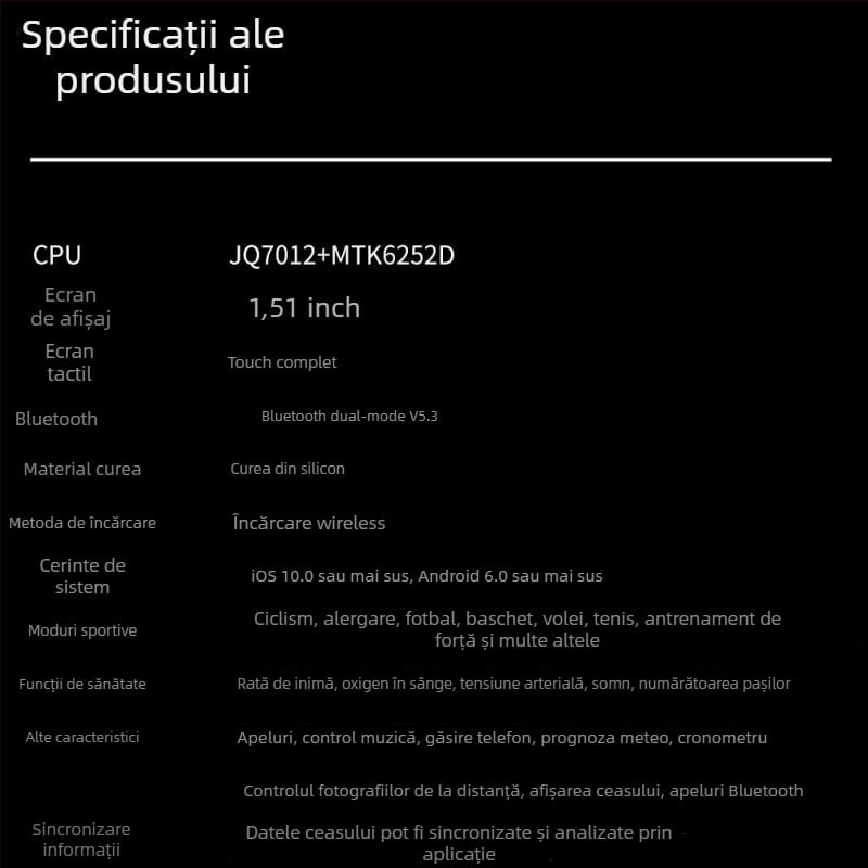  ceas inteligent 5G cu SIM, apeluri independente, compatibilitate totală a rețelei, ecran AMOLED, descărcare aplicații Android, NFC, rezistent la apă