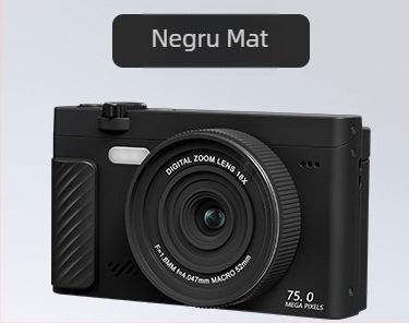 FOCUSO Wd66 Cameră digitală pentru selfie cu ecran rabatabil de 3,0 inch, 8MP CMOS senzor, zoom digital 16x, rezoluție maximă 4608×3056