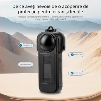 Flymile X5030_1 Set de capace de protecție pentru Insta360 X5 — capac ecran, capac obiectiv, protecție gimbal
