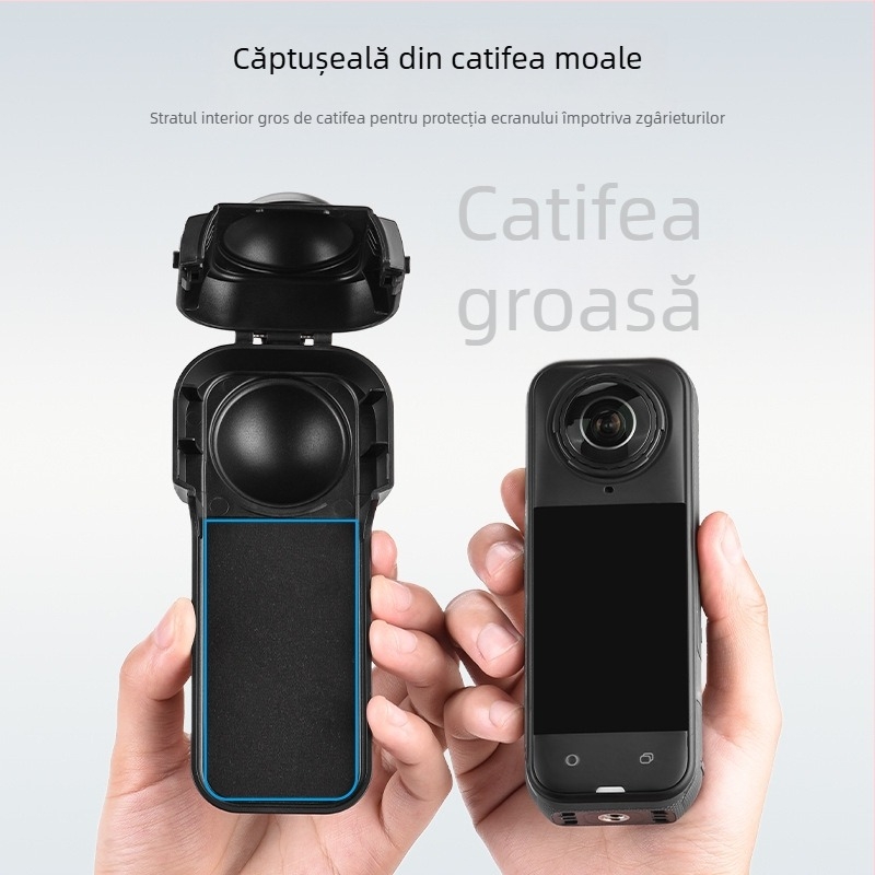Flymile X5030_1 Set de capace de protecție pentru Insta360 X5 — capac ecran, capac obiectiv, protecție gimbal