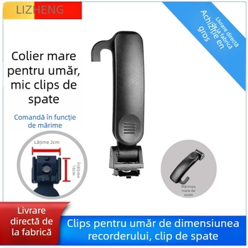 Li Zheng set de clips pentru camera corporală a poliției: clip pentru piept, clip pentru buzunar, clip pentru umăr, clip pentru spate, reglabil