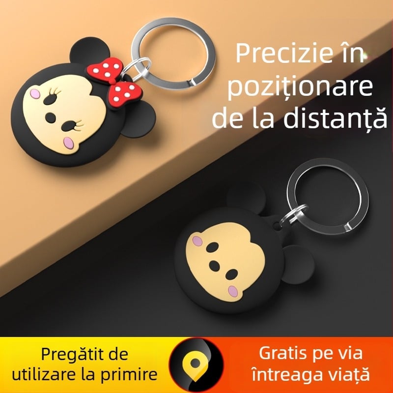 AK-28B locator GPS pentru Android și iOS; tracker universal pentru copii, persoane în vârstă și animale de companie; baterie 240mAh; poziționare globală, navigare pe hartă; purtat ca breloc